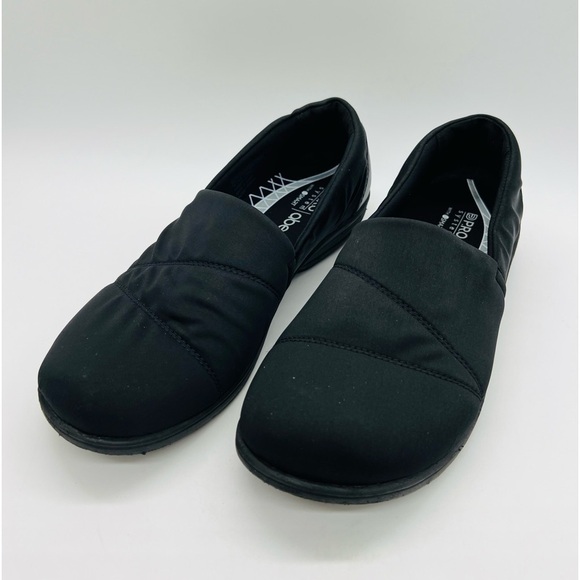 ABEO WOMENS BLACK CASUAL SLIP ON COMFORT SHOES SIZE 8.5 - Picture 1 of 12